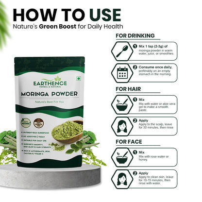 Earthence Moringa Powder (225 g)