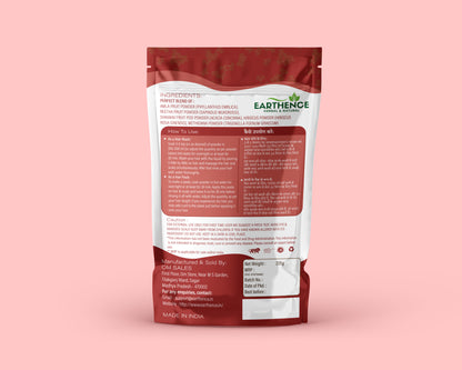 Earthence Natural Hair Shampoo With Amla Reetha Shikakai Methi Dana And Hibiscus Powder For Men & Women, Totally Organic | Paraben and Sulphate Free Shampoo - 225gm (Pack of 1)