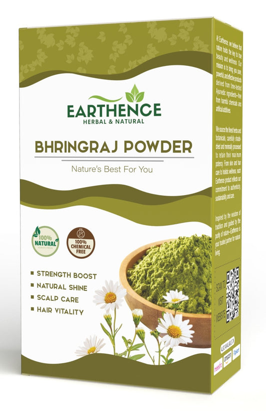 Earthence Natural Bhringraj Powder for Hair Growth (100 Grams)