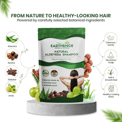 Earthence NATURAL AELO VERA SHAMPOO  225g